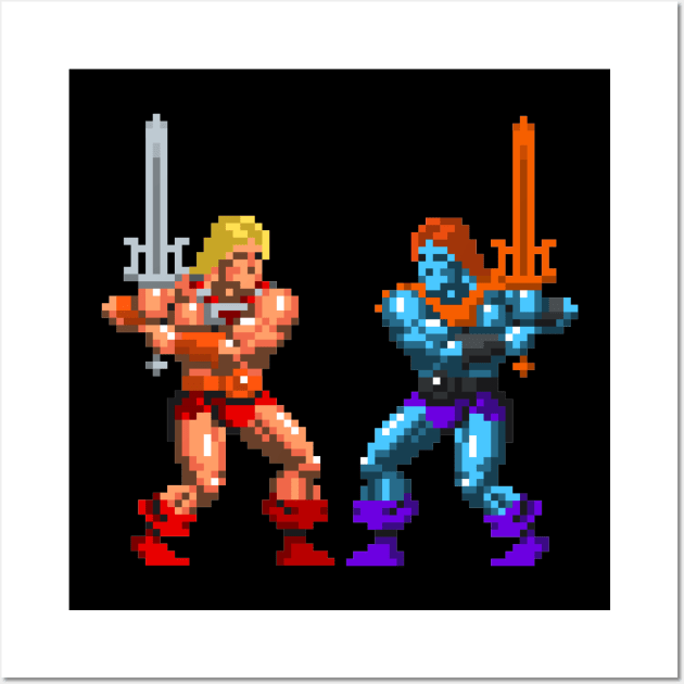 He-Man Vs. Faker Wall Art by Chaosblue